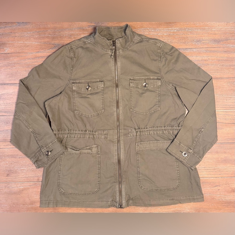 Sonoma Women's Olive Military Jacket